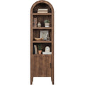 72" Tall Narrow Storage Cabinet w/ Adjustable Shelves - Walnut