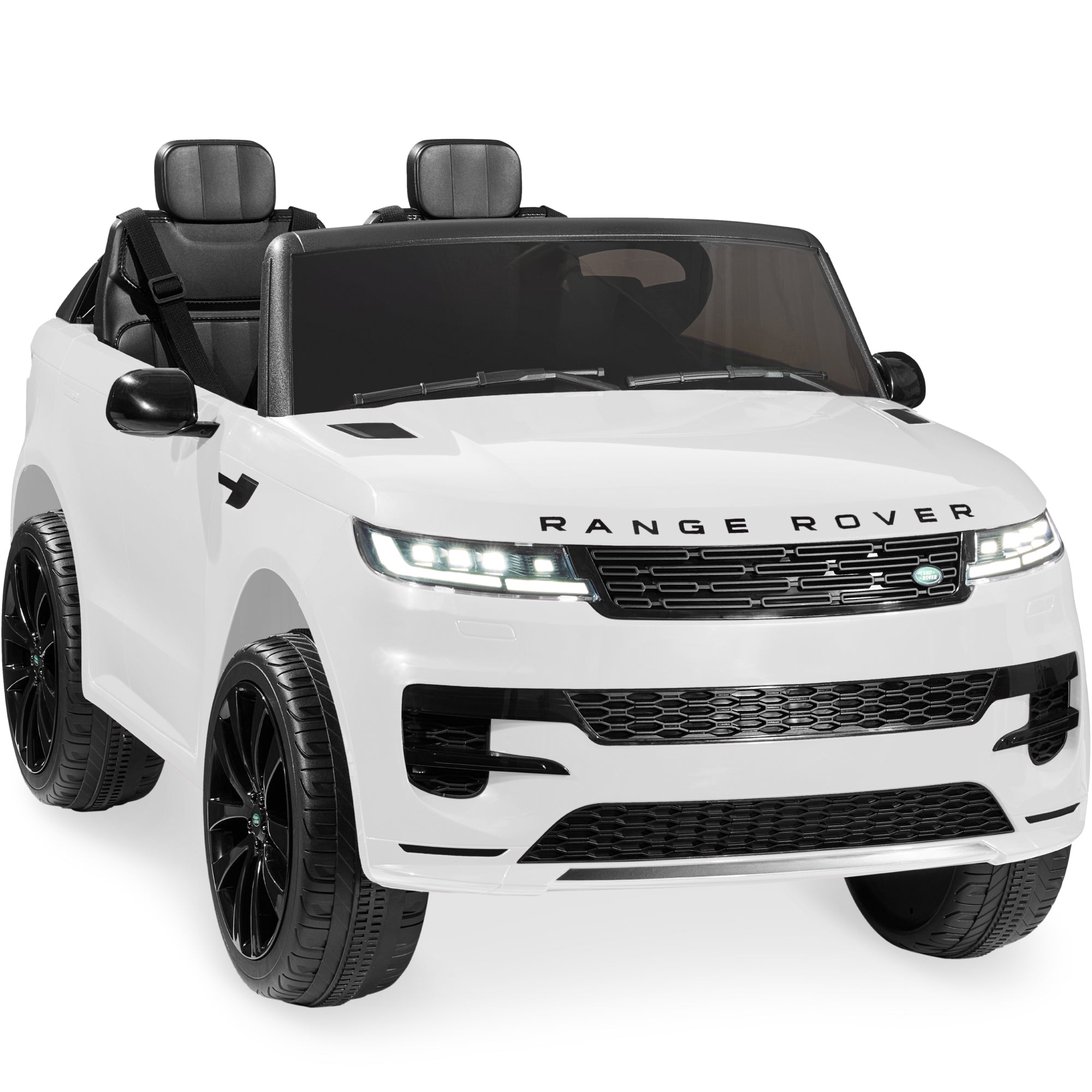 24V 2-Seater Licensed Range Rover Sport Ride-On Car w/ Parent Control - White