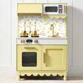 Pretend Play Cottage Kitchen Wooden Toy Set for Kids w/ 5 Accessories - Butter