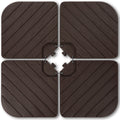 4-Piece Cantilever Umbrella Base Weight Set, Wood Grain Finish