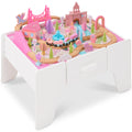 Princess Train Table for Toddlers, Train Set with Storage