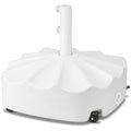 123lb Capacity Fillable Mobile Umbrella Base w/ 4 wheels - Wavy Design