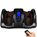 Therapeutic Foot Massager w/ High Intensity Rollers, Remote, 3 Modes - Black