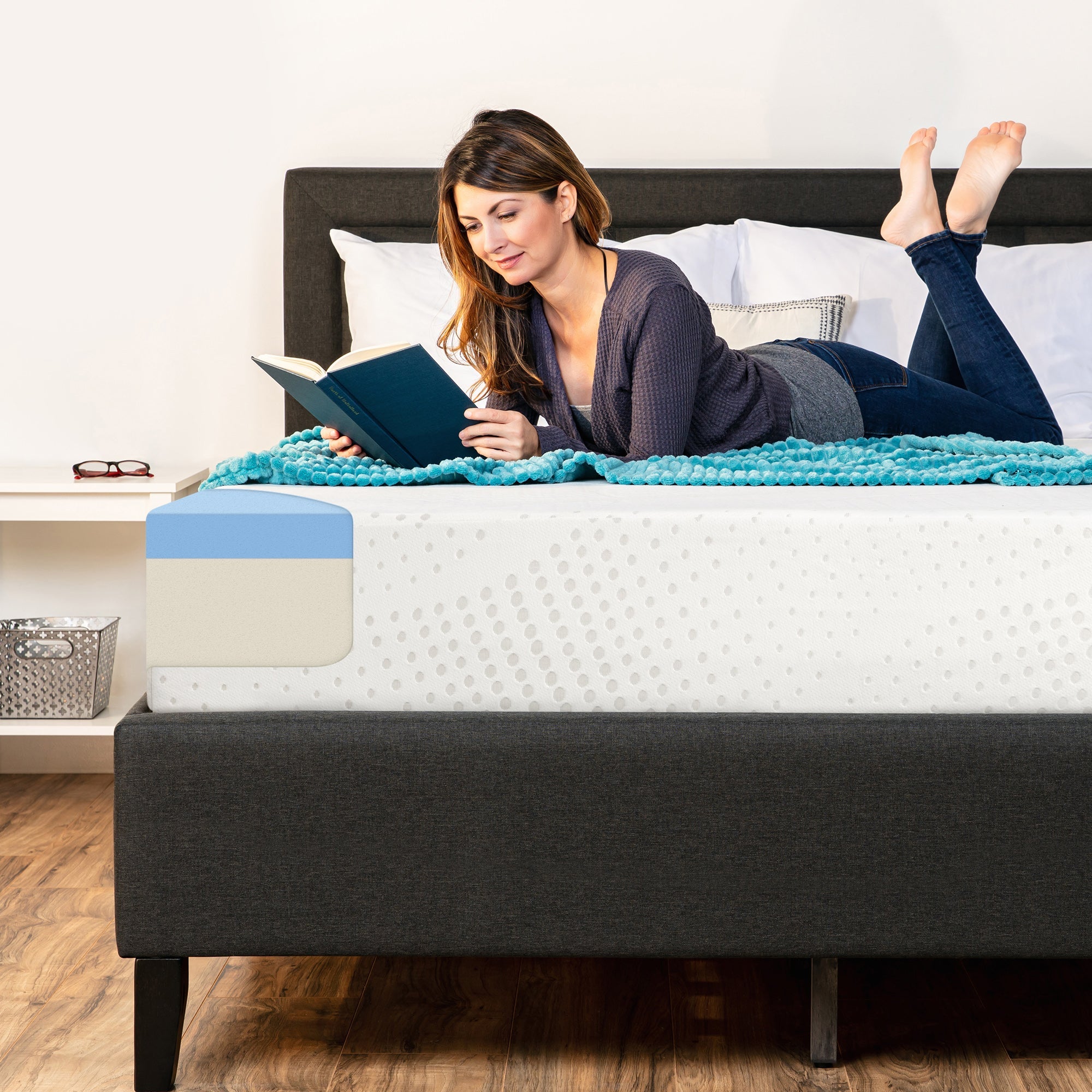 10in Dual Layered Mattress w/ Gel Memory Foam - Queen