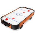Tabletop Air Hockey Arcade Game Table w/ 2 Pucks, 2 Strikers - 40in - Light Brown