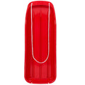 48in Kids Toboggan Snow Sled Board w/ Pull Rope, Curved Edges - Red