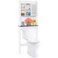 Over-the-Toilet Bathroom Storage Cabinet w/ 1 Door - White
