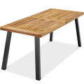 6-Person Indoor Outdoor Acacia Wood Dining Table - Natural