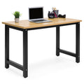 47.25x23.5in Home Office Computer Desk Workstation Table w/ Adjustable Legs - Light Brown