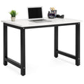 47.25x23.5in Home Office Computer Desk Workstation Table w/ Adjustable Legs - White