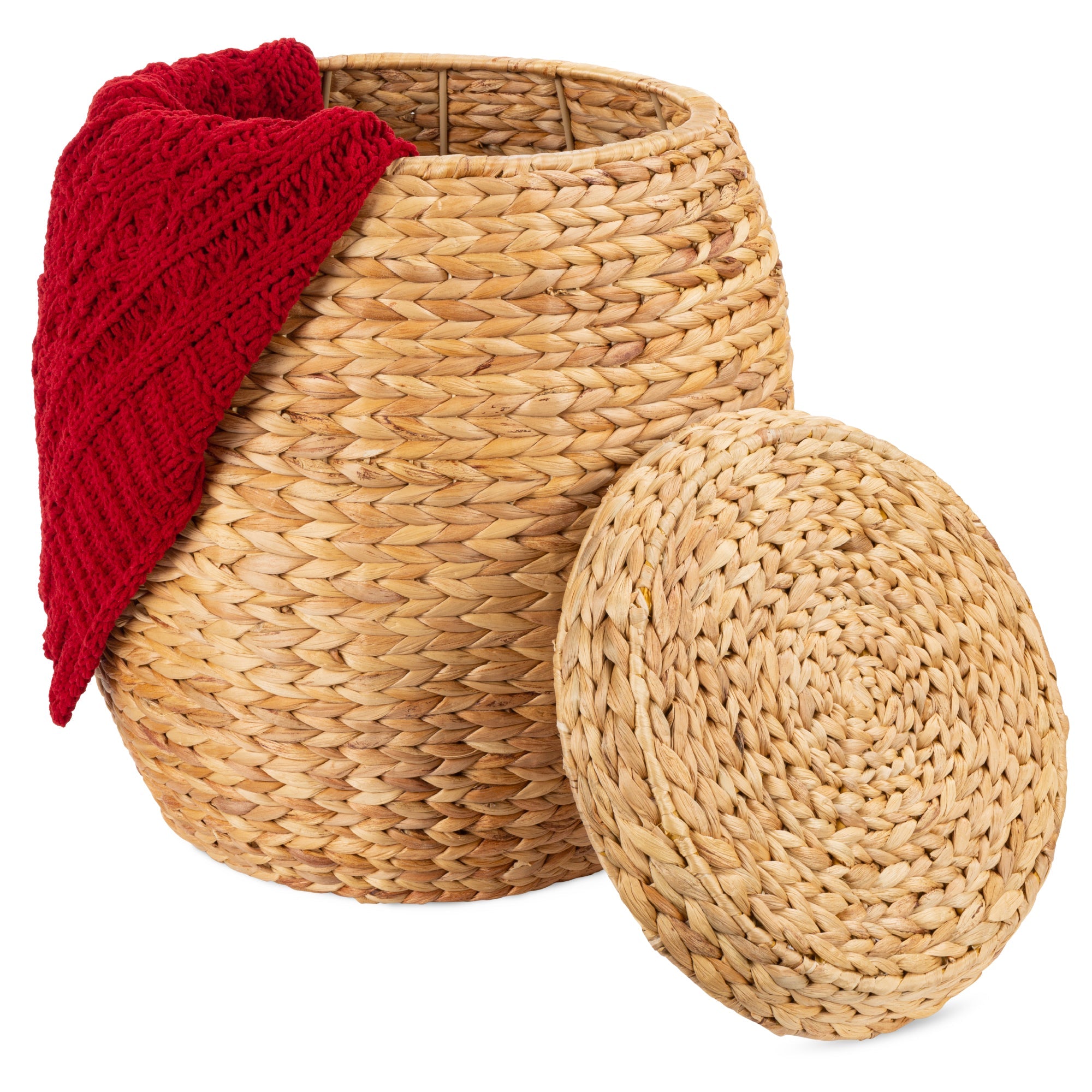 Multipurpose Hyacinth Storage Tote Basket - Natural