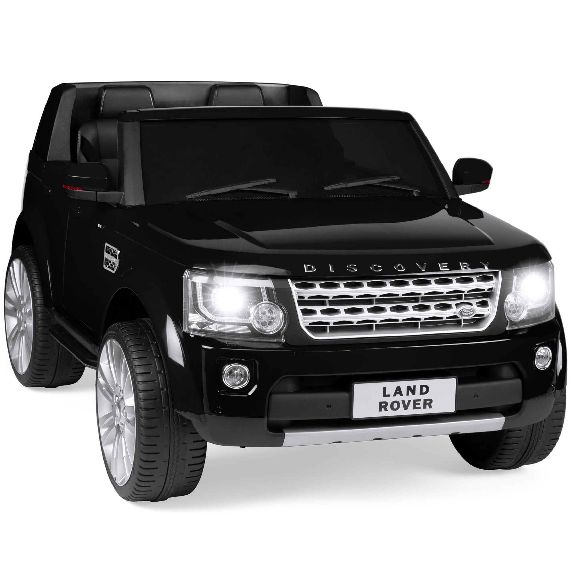 12V 2-Seater Licensed Land Rover Ride-On w/ Parent Remote Control - Black