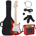 Kids Electric Guitar Beginner Starter Kit w/ 5W Amplifier - 30 in - Red