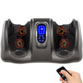 Therapeutic Foot Massager w/ High Intensity Rollers, Remote, 3 Modes - Gray