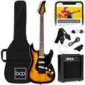 Beginner Electric Guitar Kit w/ Case, 10W Amp, Tremolo Bar - 39in - Sunburst