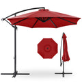Offset Hanging Patio Umbrella - 10ft - Red