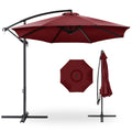 Offset Hanging Patio Umbrella - 10ft - Burgundy