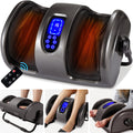 Reflexology Shiatsu Foot Massager w/ High-Intensity Rollers, Remote Control - Gray