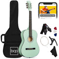Beginner Acoustic Guitar Set w/ Case, Strap, Extra Strings - 38in - SoCal Green