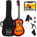Beginner Acoustic Guitar Set w/ Case, Strap, Extra Strings - 38in - Sunburst