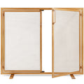 2-Door Wrought Iron Fireplace Screen w/ Magnetic Doors - 38.5x41in
