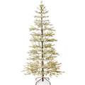 Green Pre-Lit Sparse Flocked Christmas Tree w/ 2-in-1 LEDs, Cordless Connection - 9ft