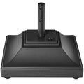 Mobile Umbrella Base, Fillable Stand w/ 4 Wheels, 2 Locks, 120lb Capacity - Black