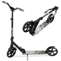 Kids Height Adjustable Kick Scooter w/ Carrying Strap, Non-Slip Deck - Black