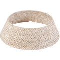Woven Hyacinth Christmas Holiday Tree Collar - 24in - Transparent White