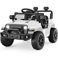 6V Kids Ride-On Truck Car w/ Parent Remote Control, 4-Wheel Suspension - White
