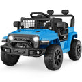 6V Kids Ride-On Truck Car w/ Parent Remote Control, 4-Wheel Suspension - Light Blue