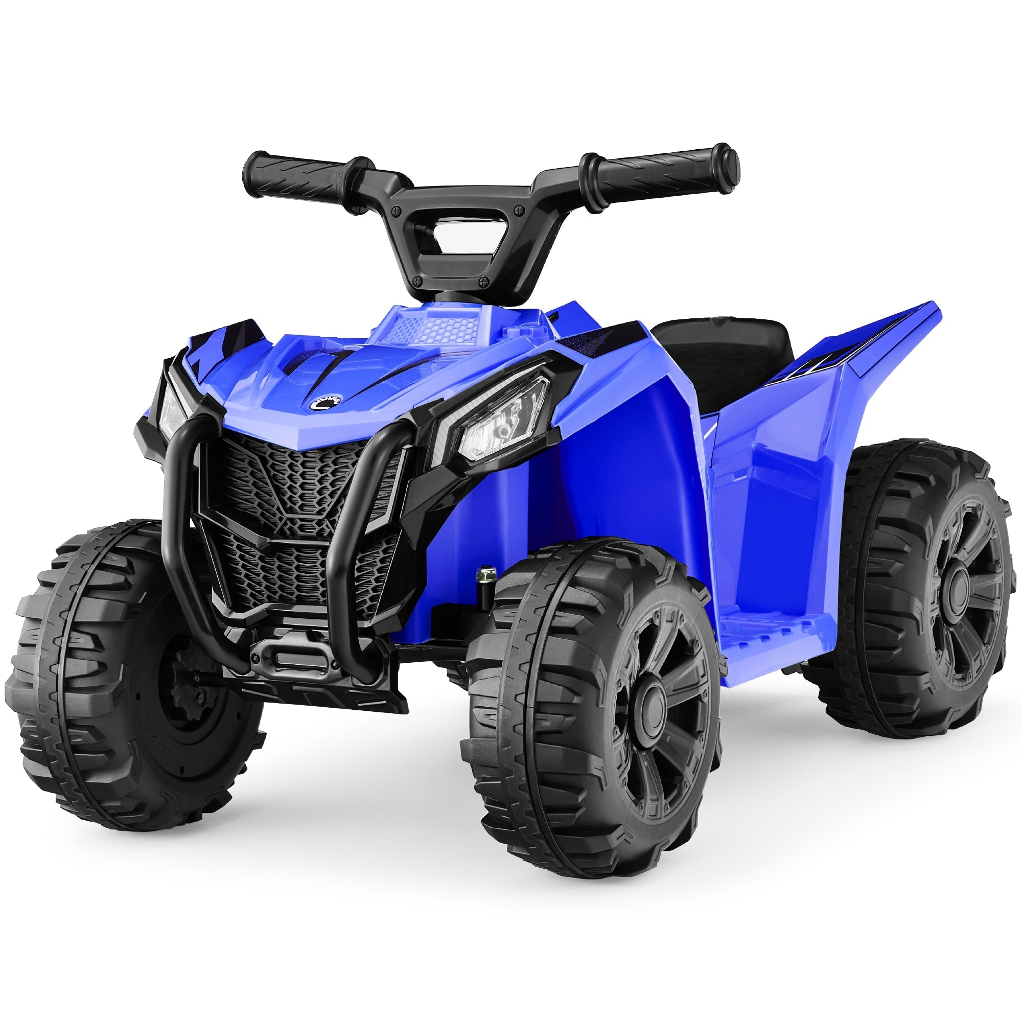 6V Kids Ride-On 4-Wheeler Quad ATV Car w/ 1.8mph Max Speed, Treaded Tires - Blue