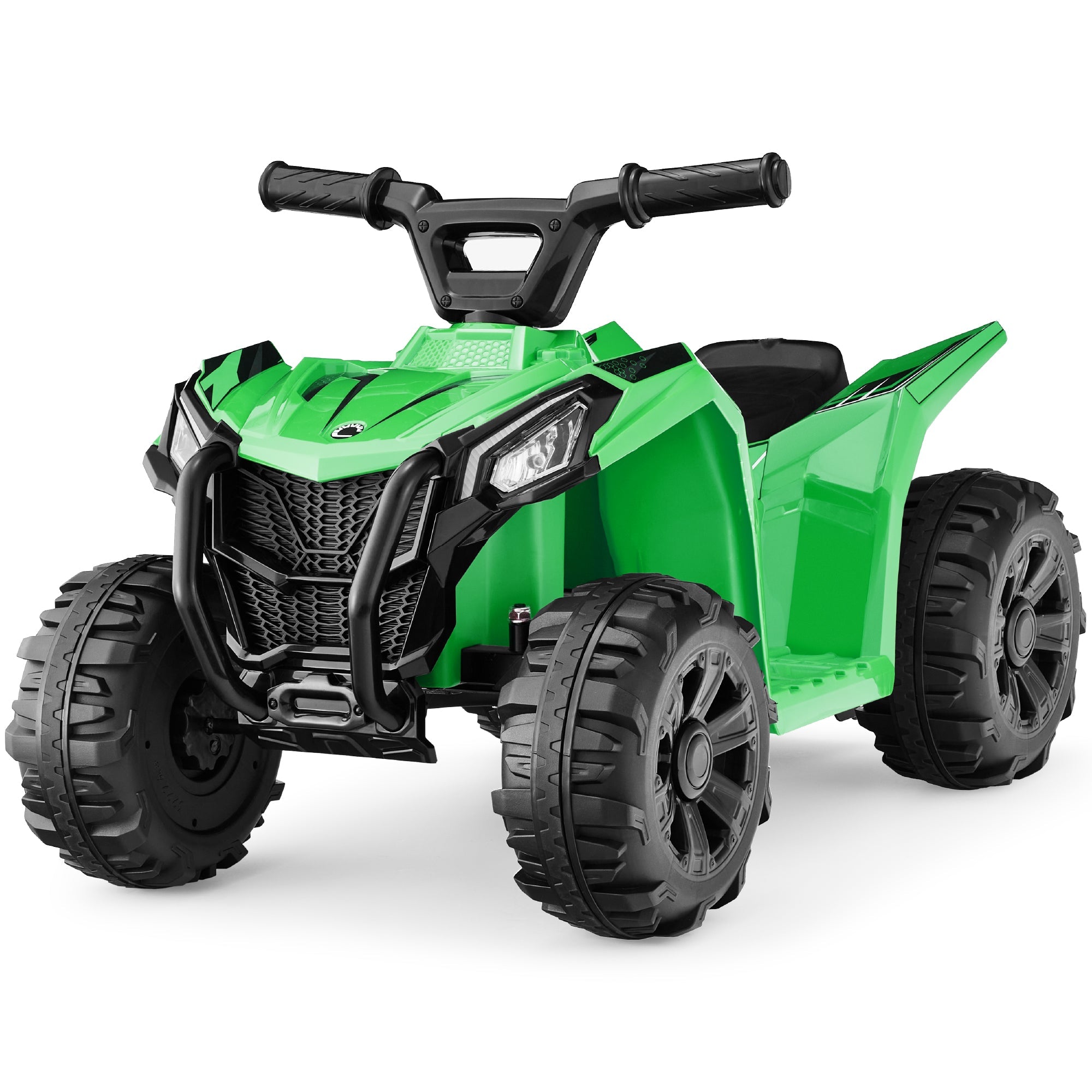 6V Kids Ride-On 4-Wheeler Quad ATV Car w/ 1.8mph Max Speed, Treaded Tires - Green
