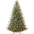 Pre-Lit Premium Semi-Flocked Cashmere Christmas Tree - 9ft