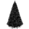 Artificial Black Christmas Tree, Unlit Pine Design w/Easy Assembly - 4.5ft