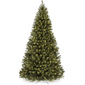 Pre-Lit Artificial Spruce Christmas Tree w/ Foldable Metal Base - 12ft