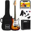 Beginner Electric Guitar Kit w/ Case, 10W Amp, Tremolo Bar - 39in - 3 Color Sunburst