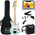 Kids Electric Guitar Beginner Starter Kit w/ 5W Amplifier - 30 in - Powder Blue