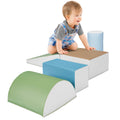 5-Piece Kids Climb & Crawl Soft Foam Shapes Structure Playset - Earth Tone