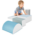 5-Piece Kids Climb & Crawl Soft Foam Shapes Structure Playset - Blue