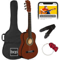 Kids Acoustic Guitar Beginner Starter Kit w/ Carrying Case - 30in - Mahogany Stain