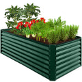 Outdoor Metal Raised Garden Bed for Vegetables, Flowers, Herbs - 6x3x2ft - Dark Green