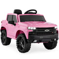 12V Licensed Chevrolet Silverado Ride On Truck w/ Parent Remote Control - Pink