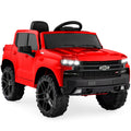 12V Licensed Chevrolet Silverado Ride On Truck w/ Parent Remote Control - Red