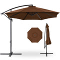 Offset Hanging Patio Umbrella - 10ft - Brown