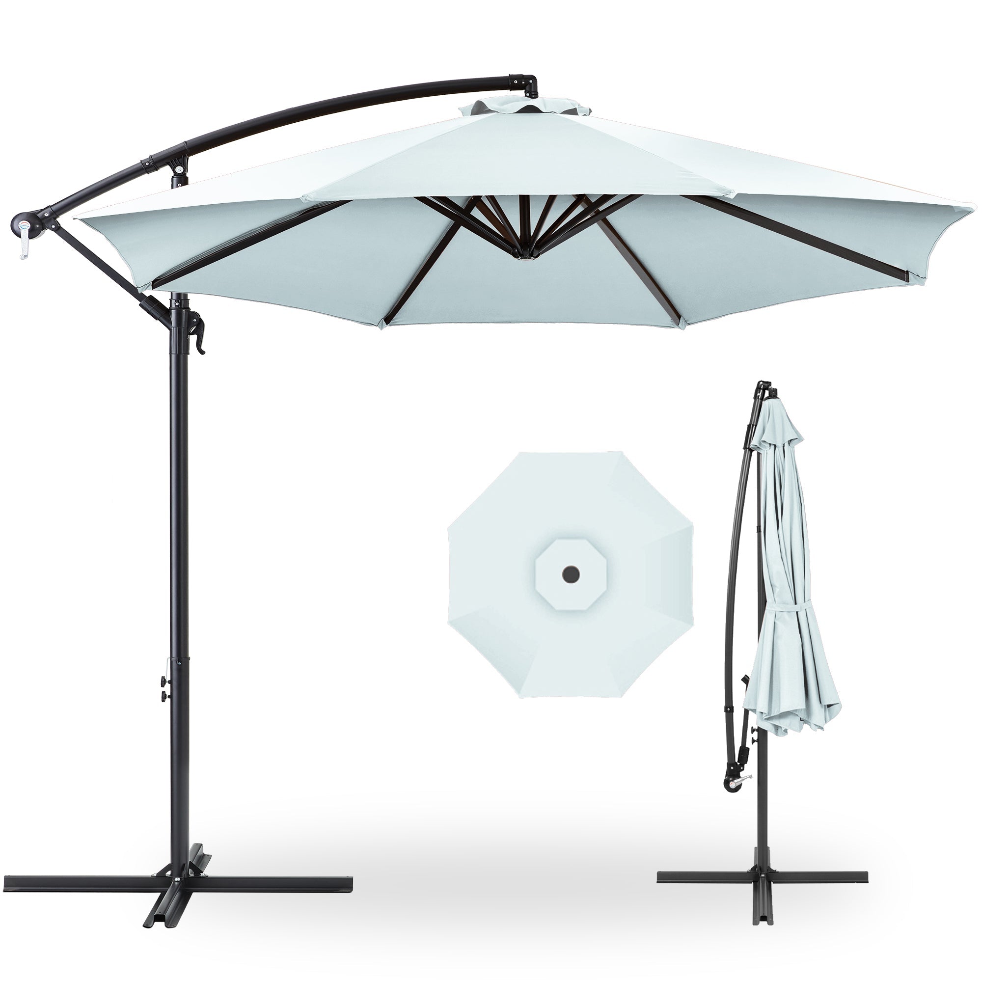 Offset Hanging Patio Umbrella - 10ft - Baby Blue