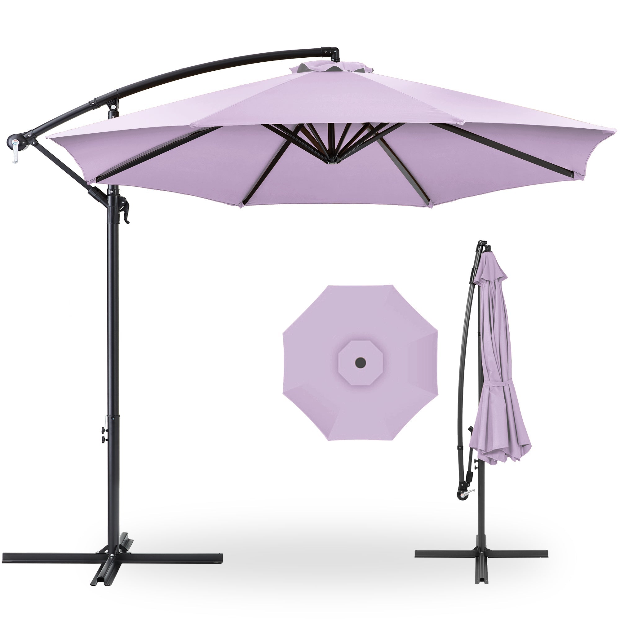 Offset Hanging Patio Umbrella - 10ft - Lavender