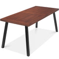 6-Person Indoor Outdoor Acacia Wood Dining Table - Walnut Brown