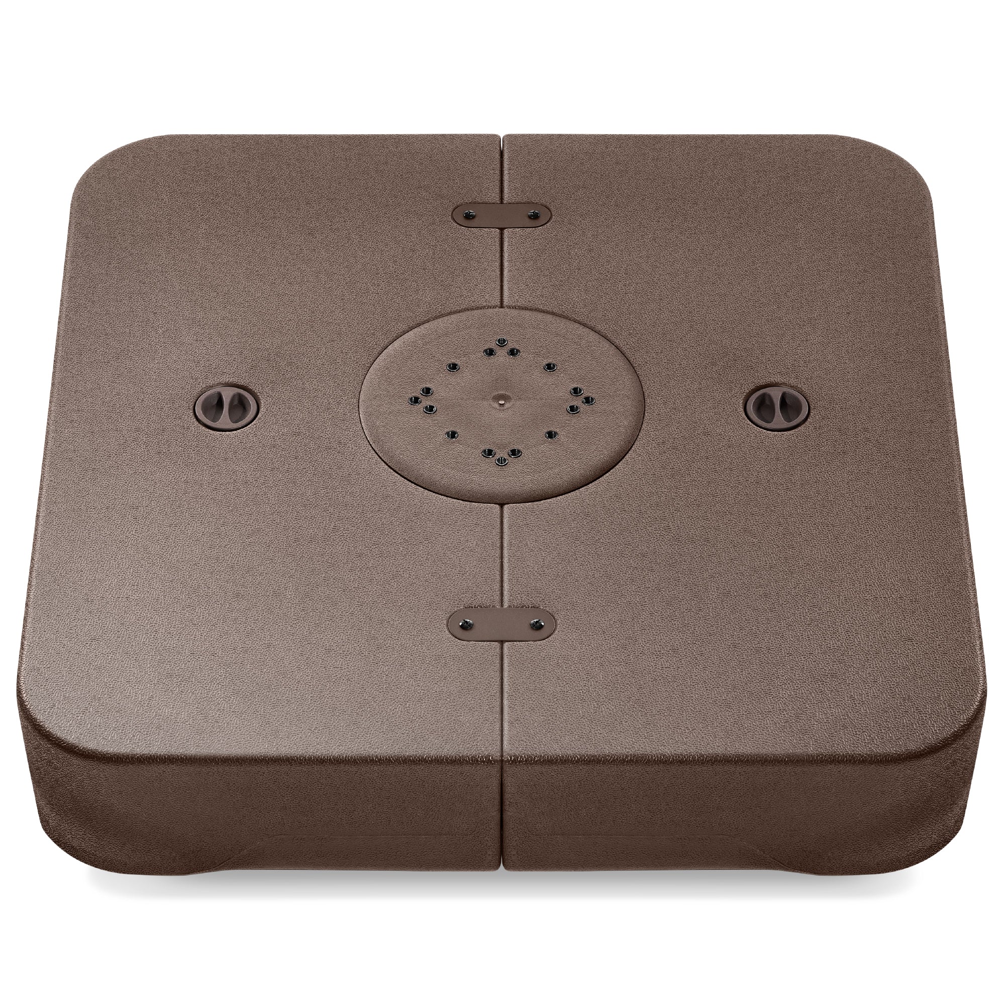 Fillable Heavy-Duty Cantilever Umbrella Base w/ 330lb Capacity - Brown