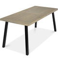 6-Person Indoor Outdoor Acacia Wood Dining Table - Taupe